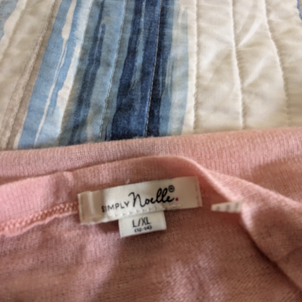 Simply Noelle Blush Knit Kimono/Duster - Picture 5 of 5